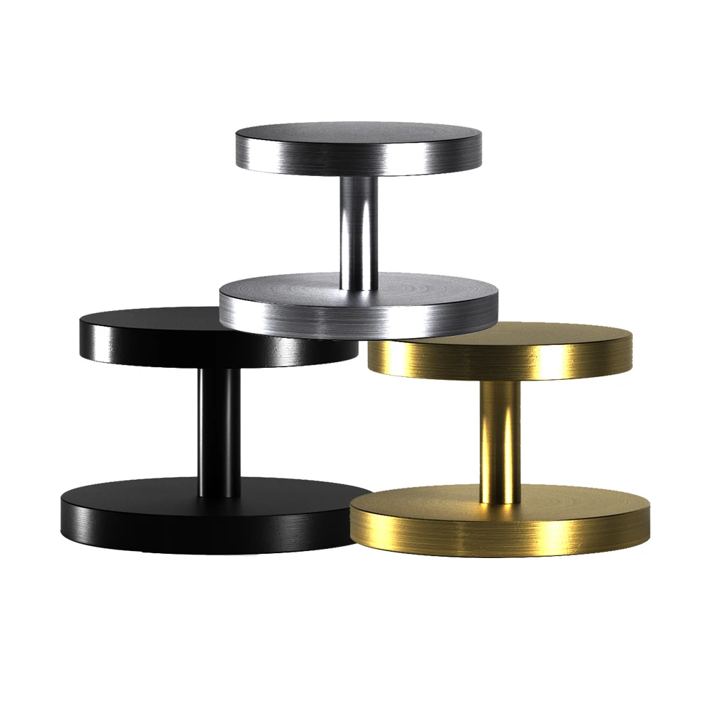 Barista 58mm 51mm Coffee Distributor Bean Press Two Side Flat Base Portable Outdoor Coffee Maker Tool Pressure Hand Tamper Gold