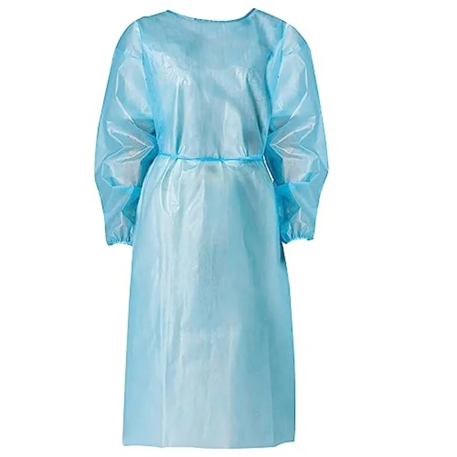 

Personal Touch 20 Pack Disposable Isolation Gowns - Blue Level 2 SMS 40gsm Non-Woven Material - PPE Gowns Disposable for Dental