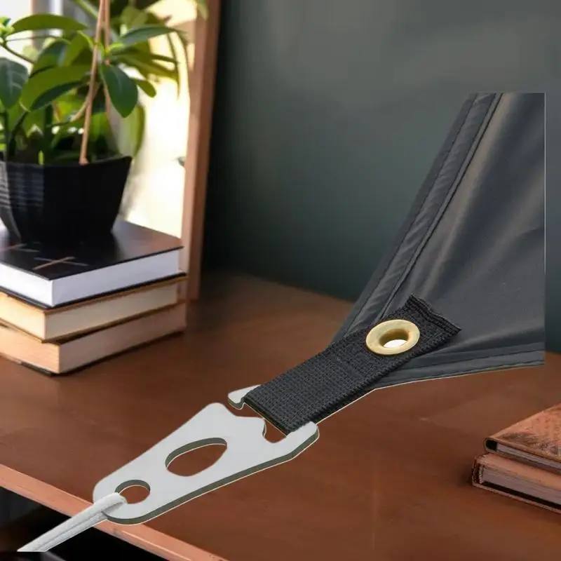 مشبك رياح قوي من الفولاذ المقاوم للصدأ؛ أداة تعديل الخيمة؛ مشبك حبل التخييم؛ ملحق خيمة بعقدة سريعة للتثبيت