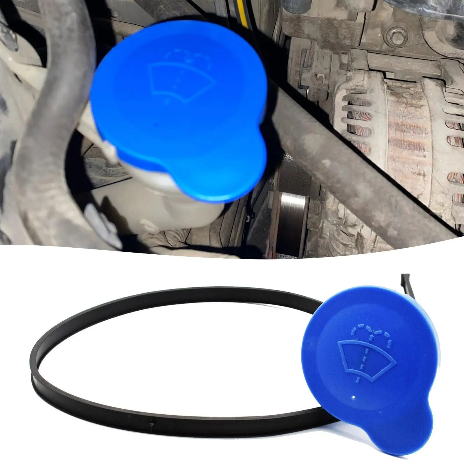 

1pc Washer Bottle Cap For Nissan Qashqai J10 J11 2007-2019 For Nissan Dualis 2007-2014 Glass Water Bottle Filling Cap 28913 W5R9