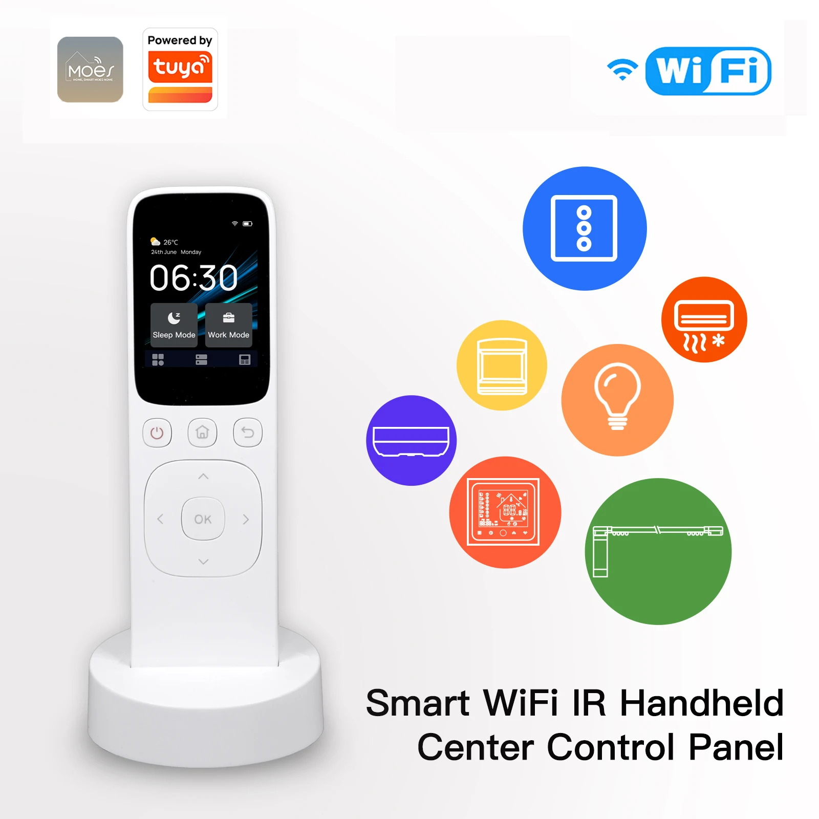 

tuya wifi smart central control screen switch Wireless Touch Screen Handheld IR Remote Controller for smart home