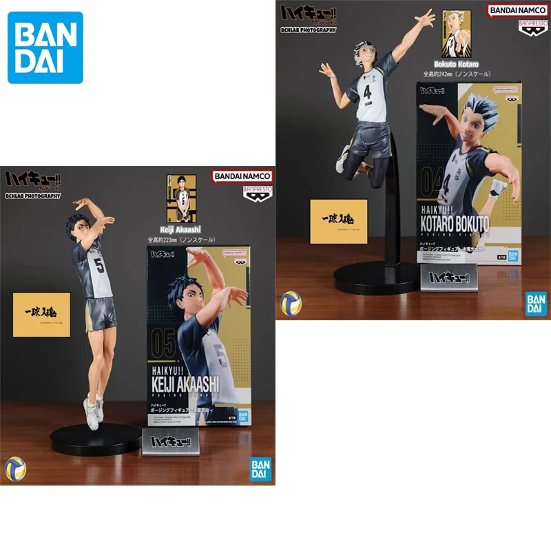 

Original Bandai Posing Figure Haikyuu!! Kotaro Bokuto Akaashi Keiji Collection Ornaments Figure Toys Birthday Gift