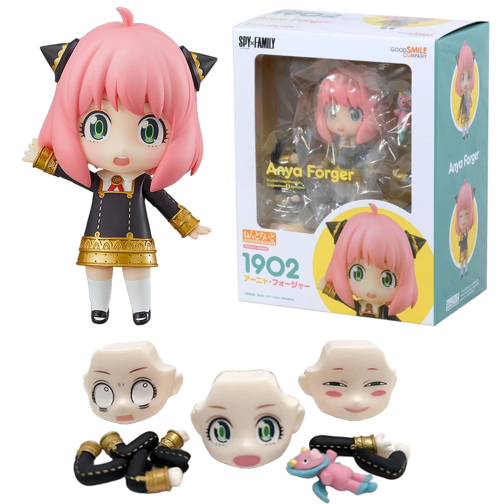 11CM Anime Spy × Family Anya Forger # 1902-Figur, OB11-Modell, Spielzeugpuppe, Actionfigur, austauschbares Zubehör, Handgesicht, Geschenk
