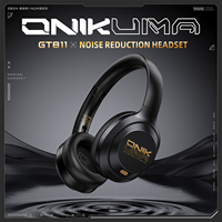 ONIKUMA GT811 Dula Mode Gaming Headset RGB Lighting Wireless Gaming PC Wired Desktop with Headset Ultra Long Lifetime