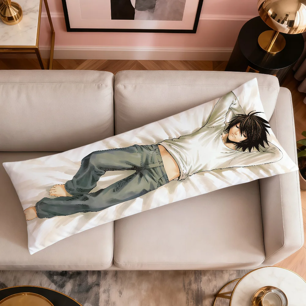 Anime L Lawliet D-Death Note Cushion Cover Long Rectangle Dakimakura Hugging Body Pillowcase Bed Sofa Decor Pillow Cover - view 3