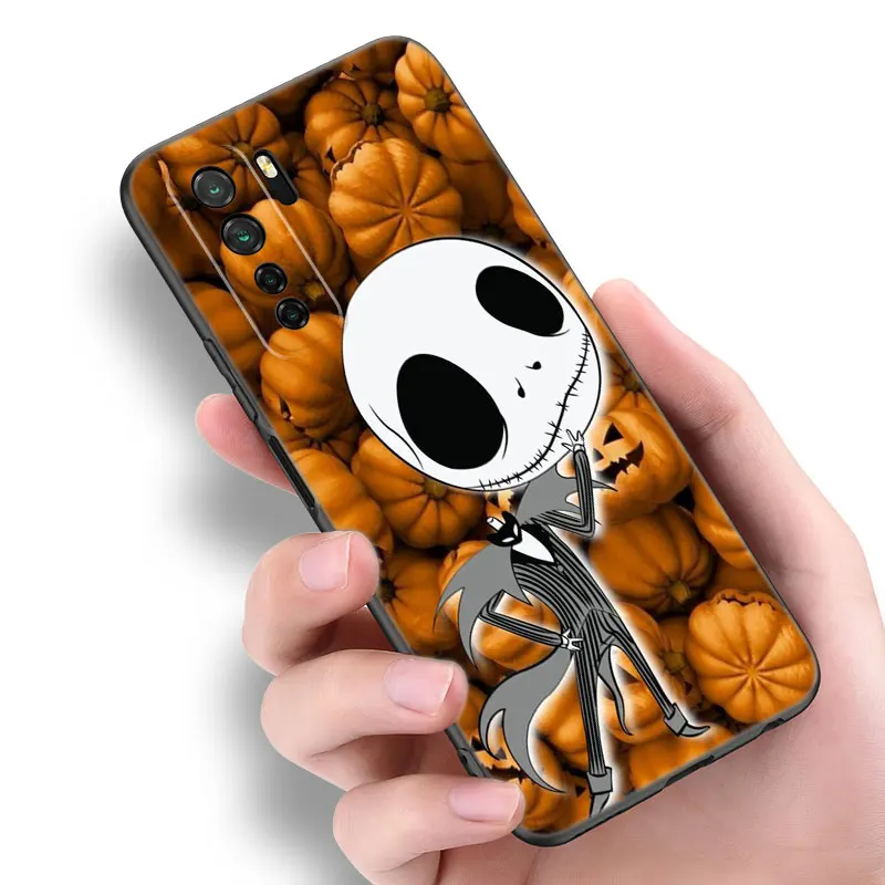 J-Jack Skellington Black Phone Case For Huawei Nova 8 9 10 SE 11 Ultra 12 Pro 7i 8i 11i 11E Y70 Plus Y60 Y61 Y71 Y90 Y91