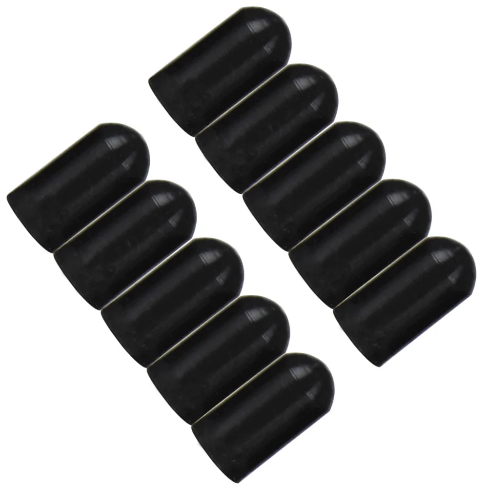 

10Pcs Durable Silicone Drumstick Protectors Silent Tips Mute Drumstick Cover Practice Accessories Red