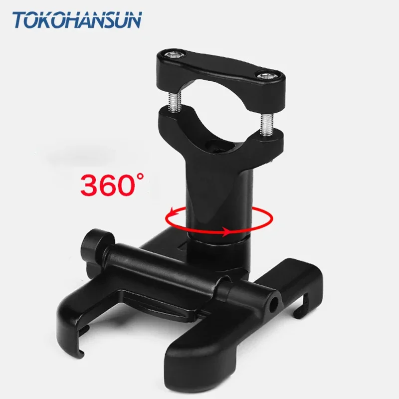 Aluminum Alloy Motorcycle Bike Phone Holder GPS Bracket Mount Clip Support Moto Mirro Handlebar Mount For Xiaomi iPhone