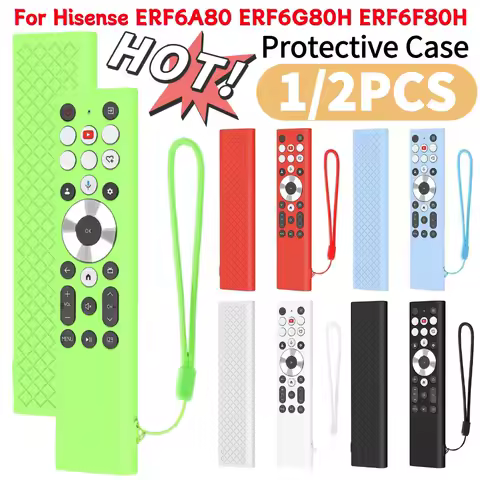 Silicone Case Protective Case Shockproof Silicone Sleeve Soft Protector for Hisense ERF6A80 ERF6G80H ERF6F80H Remote Cover