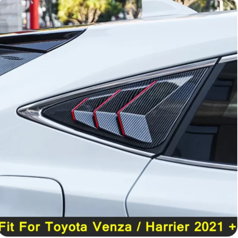 

For Toyota Venza/Harrier 2021 2022 2023 2024 ABS Side Window Louvers Air Vent Shades Cover Frame Trim Exterior Accessories