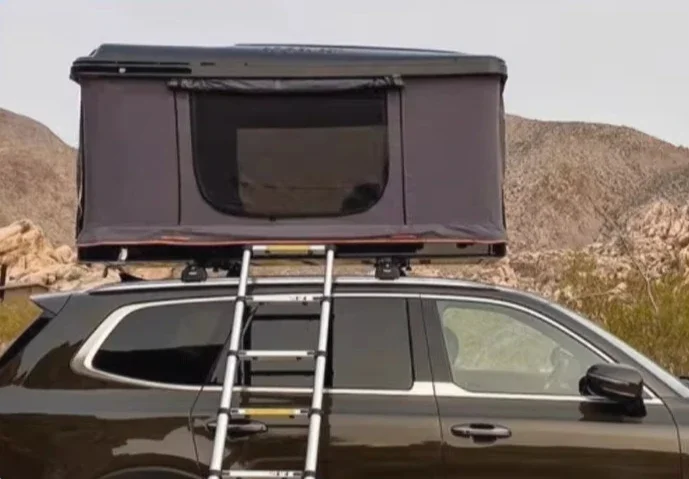 4-Way Pop-Up Hard Shell Roof Top Tent, 4-Person Off-Road RTT, ABS Composite & Aluminum Hybrid Shell for SUV Overland Camping