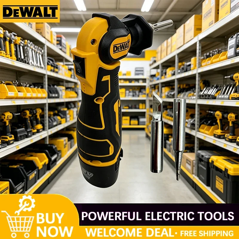 

Электрический паяльник Dewalt 12В, 30Вт, быстрый нагрев, регулируемая температура, инструмент для пайки