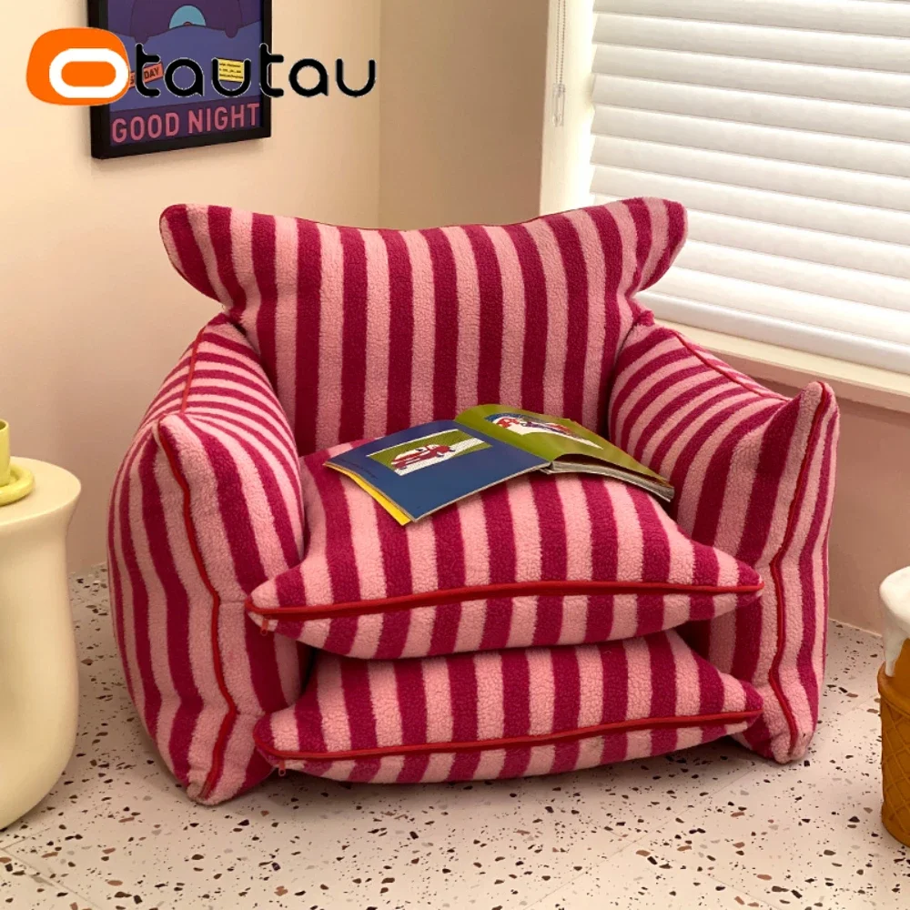 OTAUTAU Faux Berber Fleece Bean Bag Cover SF088【No Filler Inside! You Need To Buy Filler By Yourself !】
