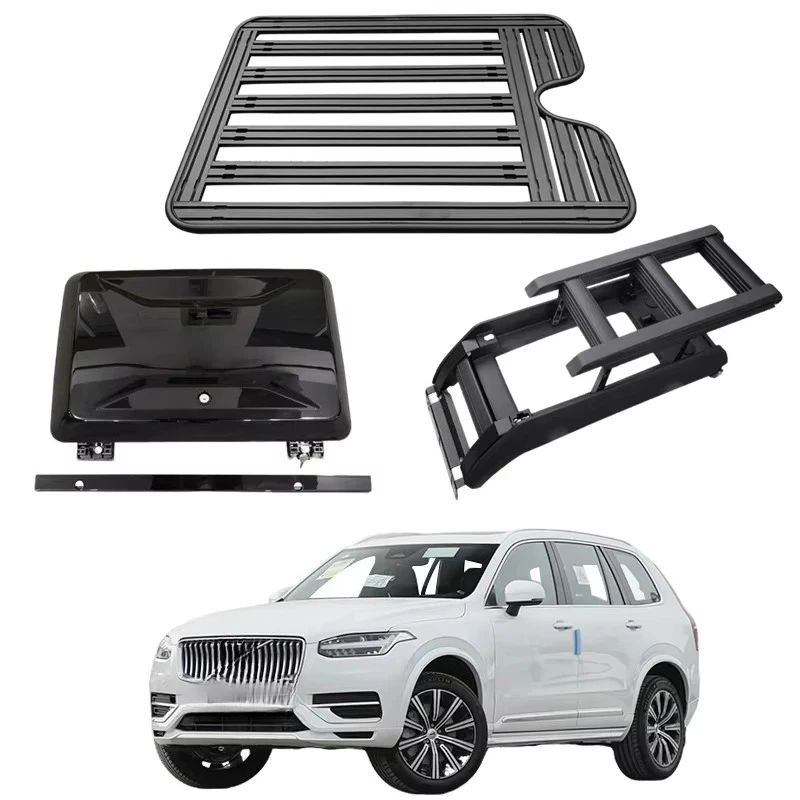 Guality Aluminum Car Cargo Lage Roof Rack Ladder Side Box For XC90 2019-2024 2025+