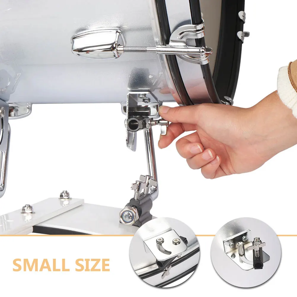 

2 Pcs Strap Screws Instrument Accessories Drum Parts Roller Metal Buckle for Belt