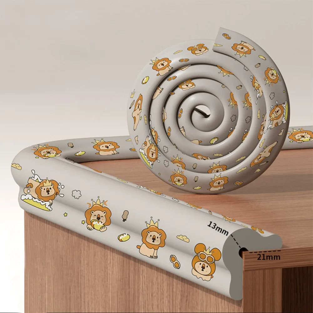 

Practical 2m Desk Edge Guard Strip Baby Safety Soft Anti Collision Cushion Thickend Cartoon Digital Pattern Foam Bumper Bedside