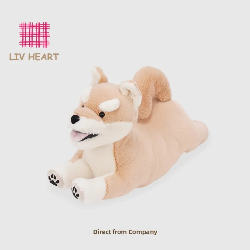 

LIVHEART Adorable iba Inu Plu Toy S Pillow Dog Doll Birthday Gift for Women Soft Polyester Fiber Filled Stuffed Doll