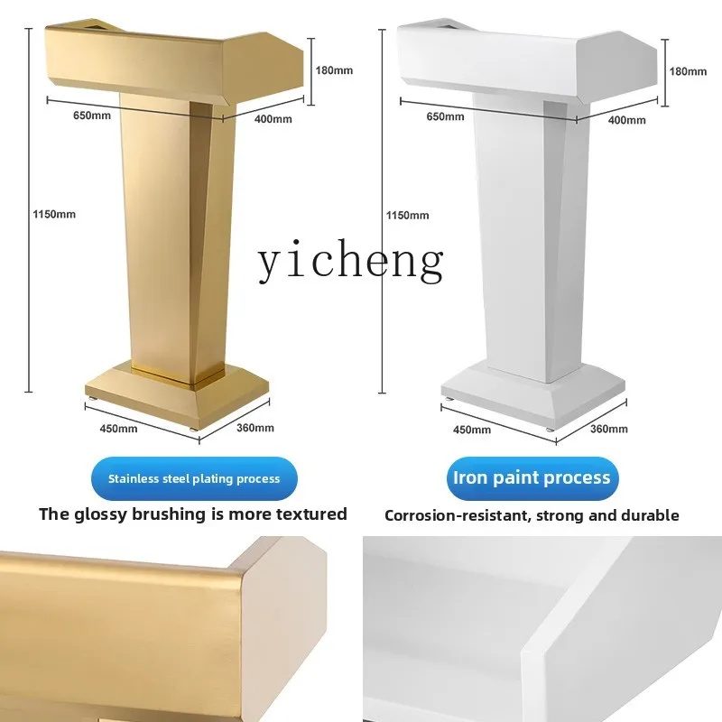 D7- stainless steel podium speech welcome desk outdoor registration desk hotel reception desk