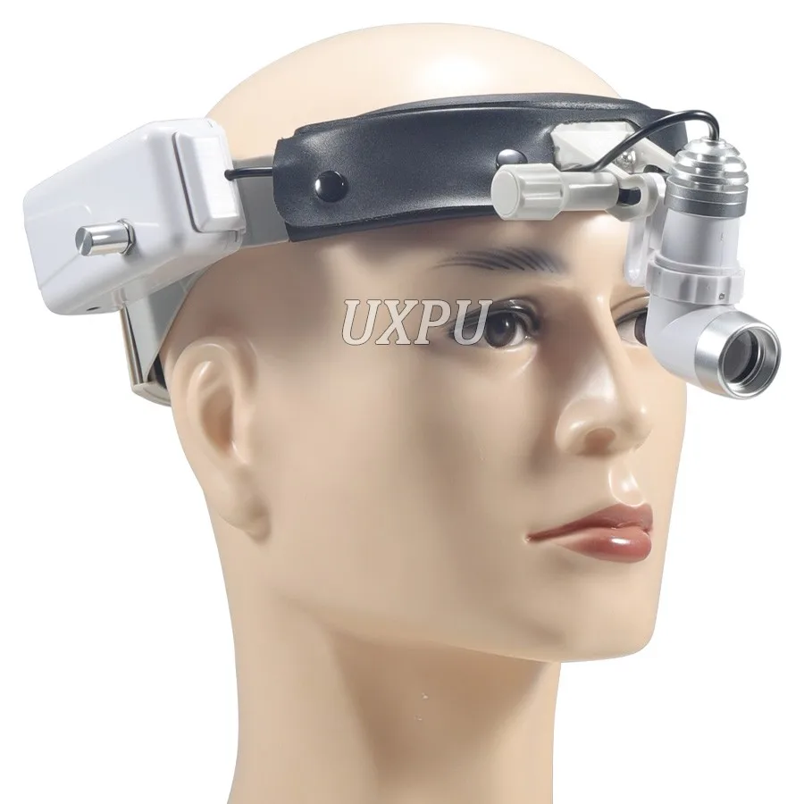 Head Mounted Spotlight, Dental Oral Lamp, Comfortable Leather, Adjustable Spot Size, Large Capacity, Long Battery Life