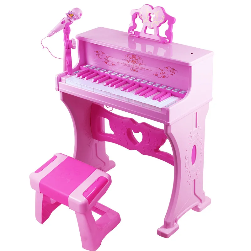 Kids Upright Piano, Microphone, Playable, Early Education Musical Toy, Baby Intelligence Development