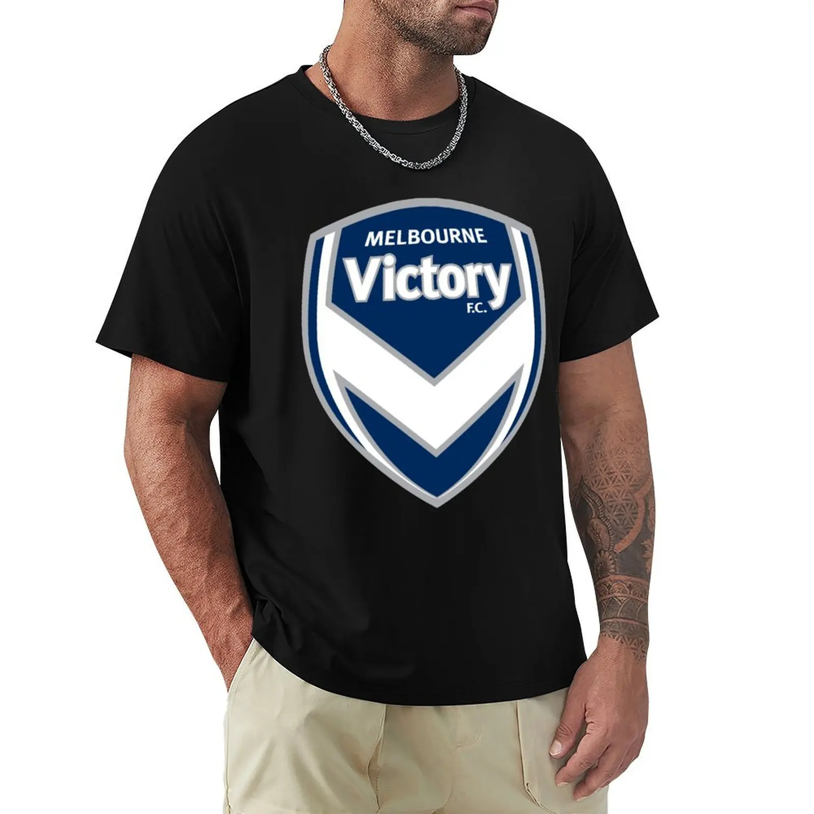 Футболка MELBOURNE VICTORY FC, забавные подарки, бутик одежды на день Святого Валентина, мужские однотонные футболки