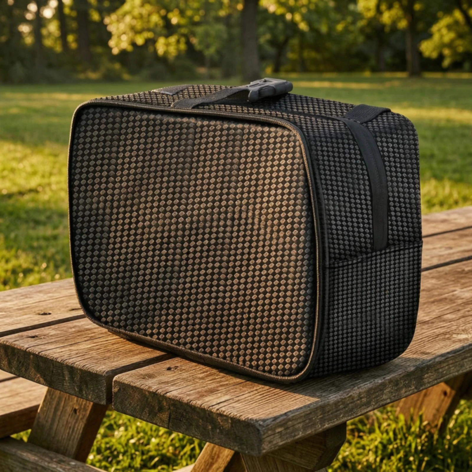 PU Rear-Seat Storage Bag Wipe-Clean Electric Scooter Rear Seat Bag with Double Zippers High-Capacity Waterproof