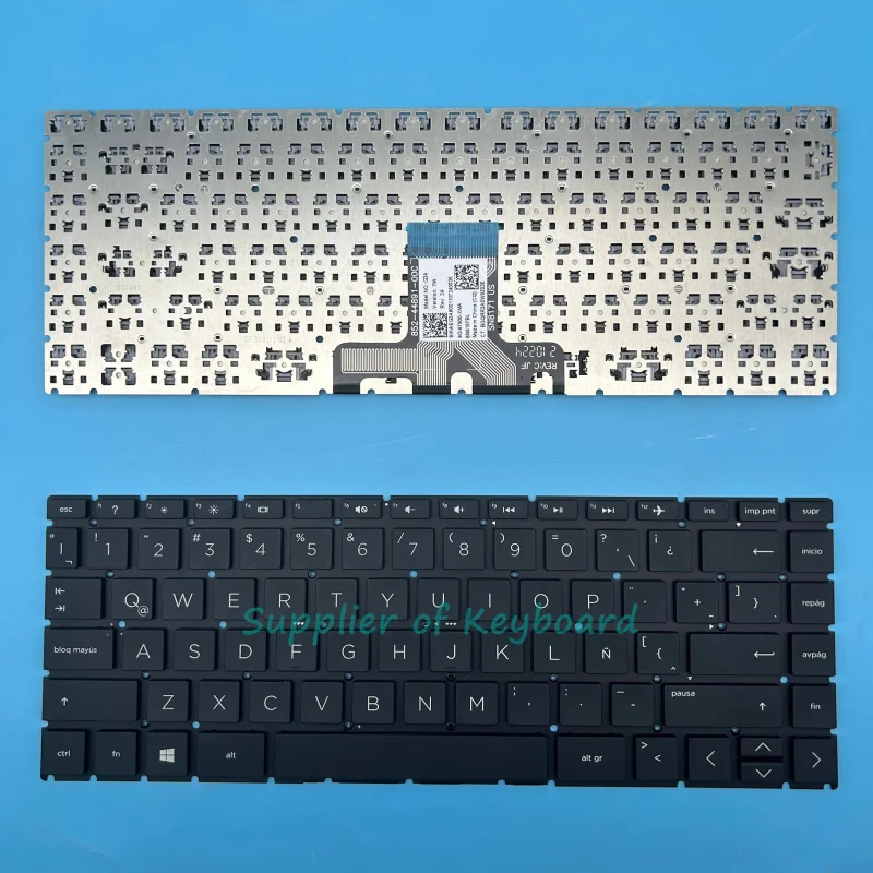 Latin Spanish Keyboard For HP 14-cd0001la 14-cd0003la 14-cd0004la 14-cd0005la 14-cm0026la 14-cm0027la 14-cm0028la Black/Silver