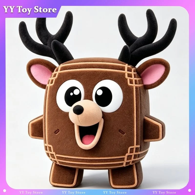New Klombo Sprite Plush Toy Block Elk Stuffed Animal Soft Plush Doll Kawaii Home Decoration Collectible Birthday Gift For Fans