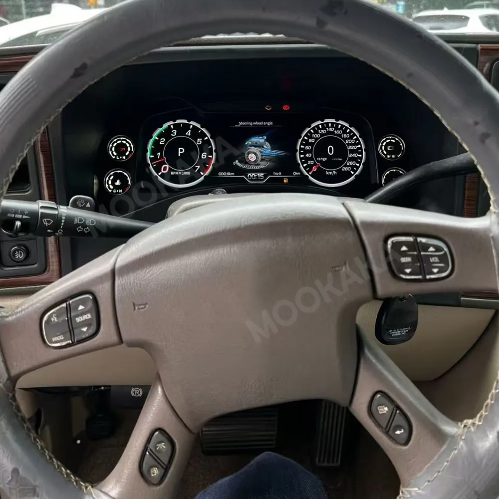 For Cadillac Escalade 2003-2006 Car LCD Dashboard Digital Cluster Virtual Cockpit Instrument Speedometer Multifunctional