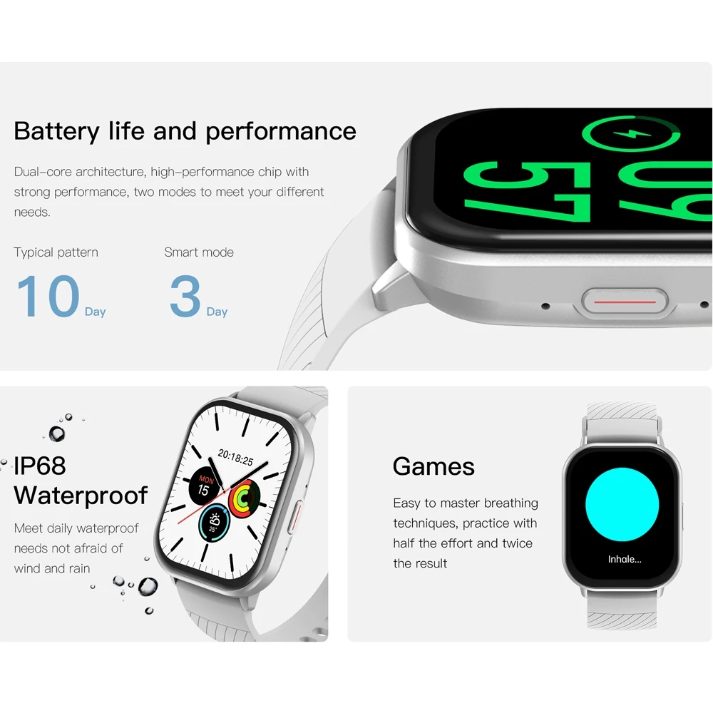 جديد لـ Xiaomi 100+ الوضع الرياضي ساعة ذكية للرجال والنساء معدل ضربات القلب وضغط الدم HD بلوتوث دعوة مقاوم للماء ساعة ذكية رياضية