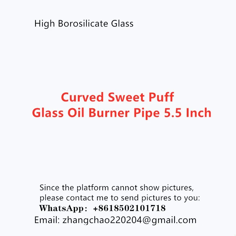 10/20/30/60/90Pcs Gradient Curved Sweet Puff Glass Oil Burner Pipe 5.5 Inch Smoking Glass Pipe