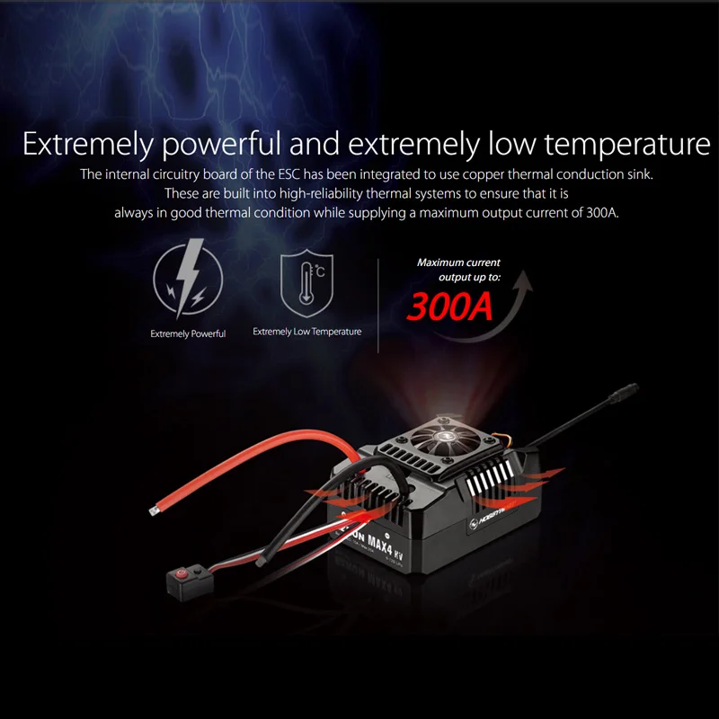 Hobbywing EZRUN MAX4 HV 300A ESC + 70125 560KV indukcyjny bezszczotkowy zestaw silnika do 1/5 RC zdalnie sterowany Model samochodu ciężarówka Buggy