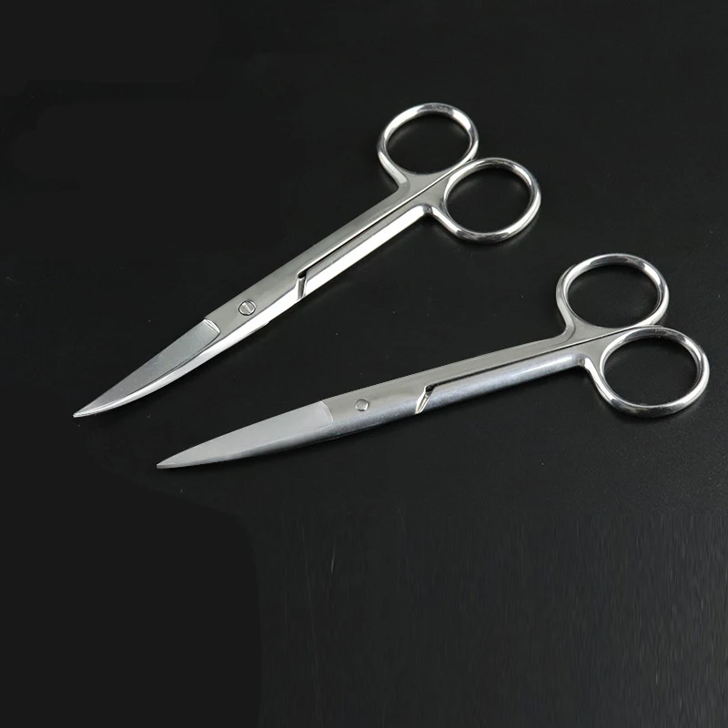 Professional 304 Stainless Steel 14CM Surgical Scissors Small Nail Tools Eyebrow Nose Hair Cut Manicure Makeup Accessories