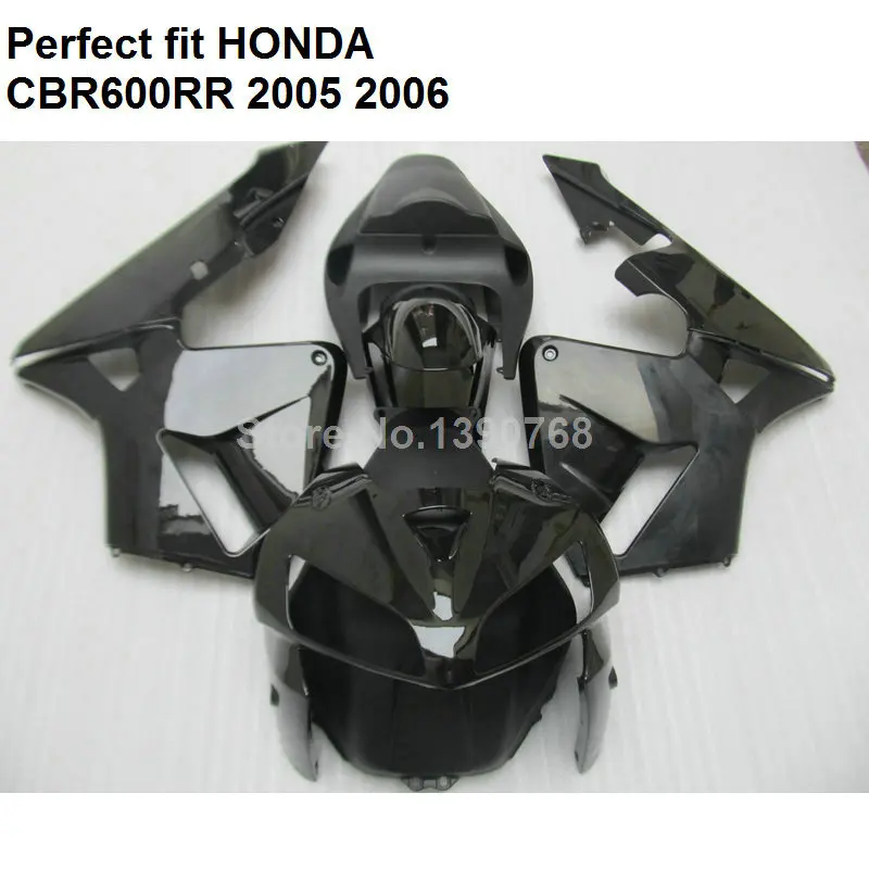 

100% fit ZXMT fairings for Honda CBR600RR 05 06 black fairing kit CBR 600RR 2005 2006 CF35