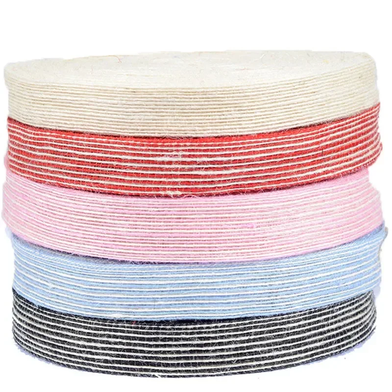 10M/Roll Colored Jute Burlap Hessian Ribbon With Lace Vintage Rustic Wedding Party Christmas Decoration DIY Crafts Gift Wrapping