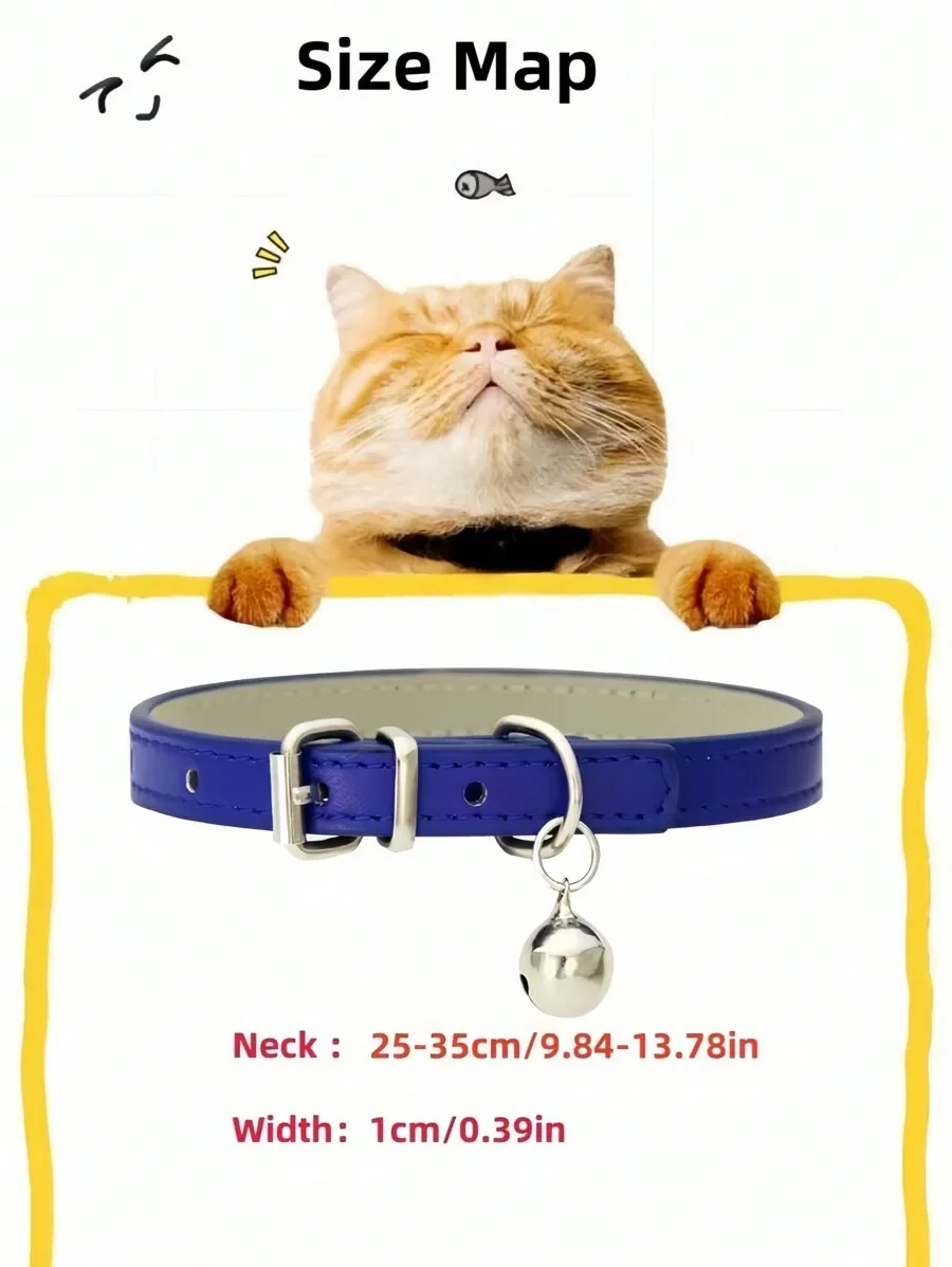 Collar con campana bonito para perros y gatos pequeños y medianos, collar ajustable para mascotas, para Bichón, Teddy, Yorkshire Terrier, cachorro, 1 ud.