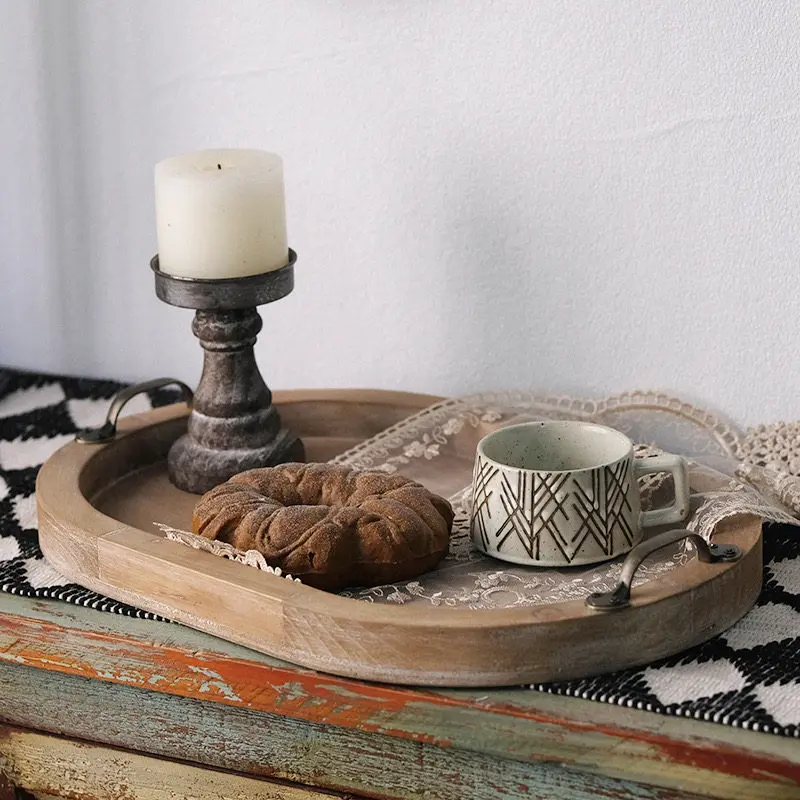 Supplies On Table Tea Tray Decorative Luxury Kitchen Vintage Tea Tray Giant Nordic Indoor Puer bandejas de madera Tea Supplies