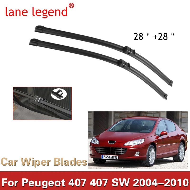 Wiper Front Wiper Blades For Peugeot 407 407 SW 2004 2005 2006 2007 2008 2009 2010 Windshield Windscreen Front Window 28\