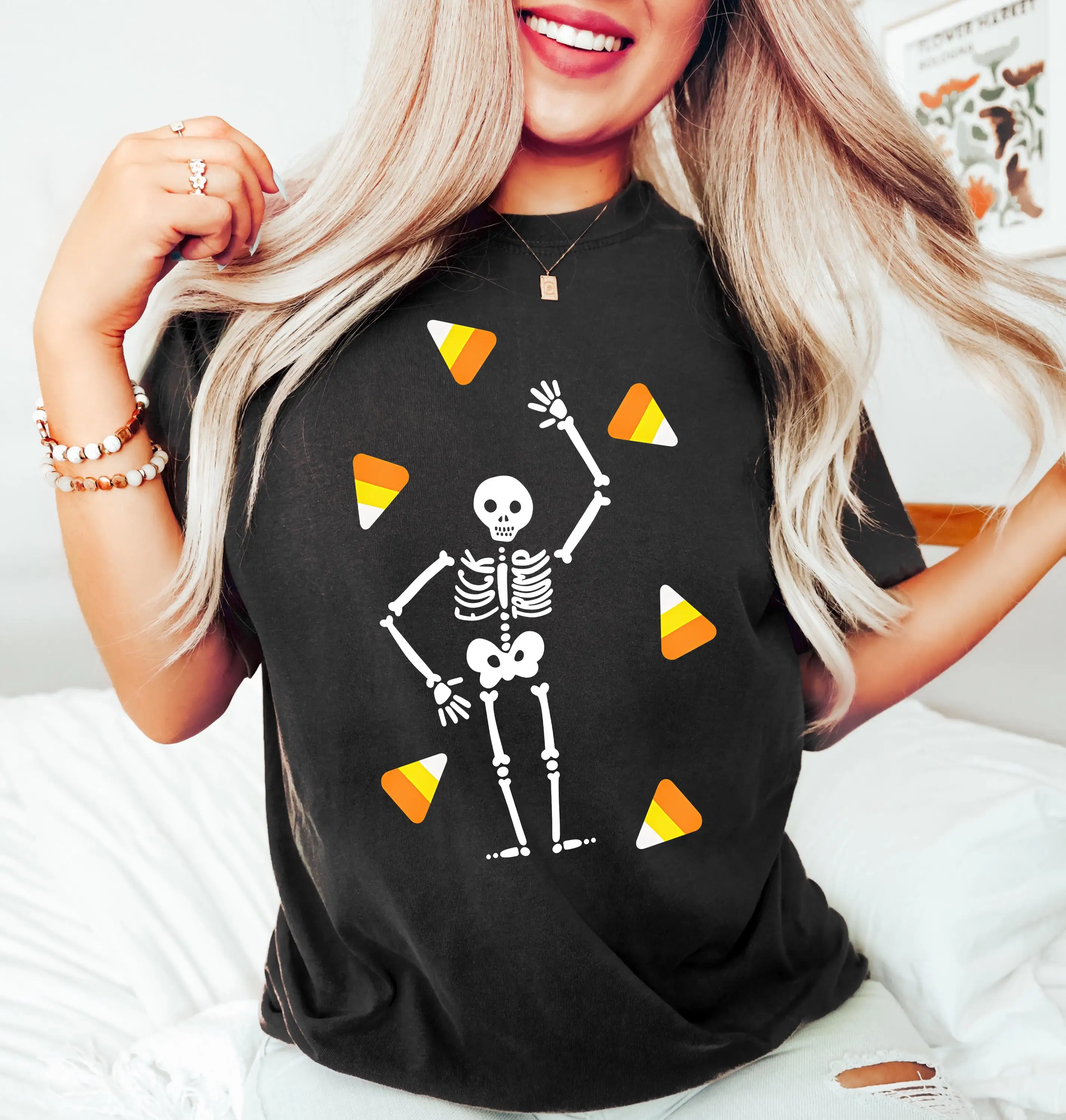 Slightly Subtle Halloween Skeleton Shirt, Subtle Halloween Shirt, Secret Message T-shirt, Spooky Feminist Gift Tee