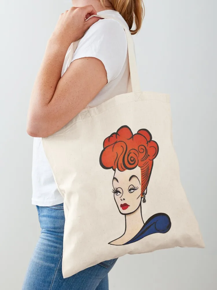 

Lucille Ball Profile Tote Bag Cloth bags shopping cart bags tote bags aesthetic