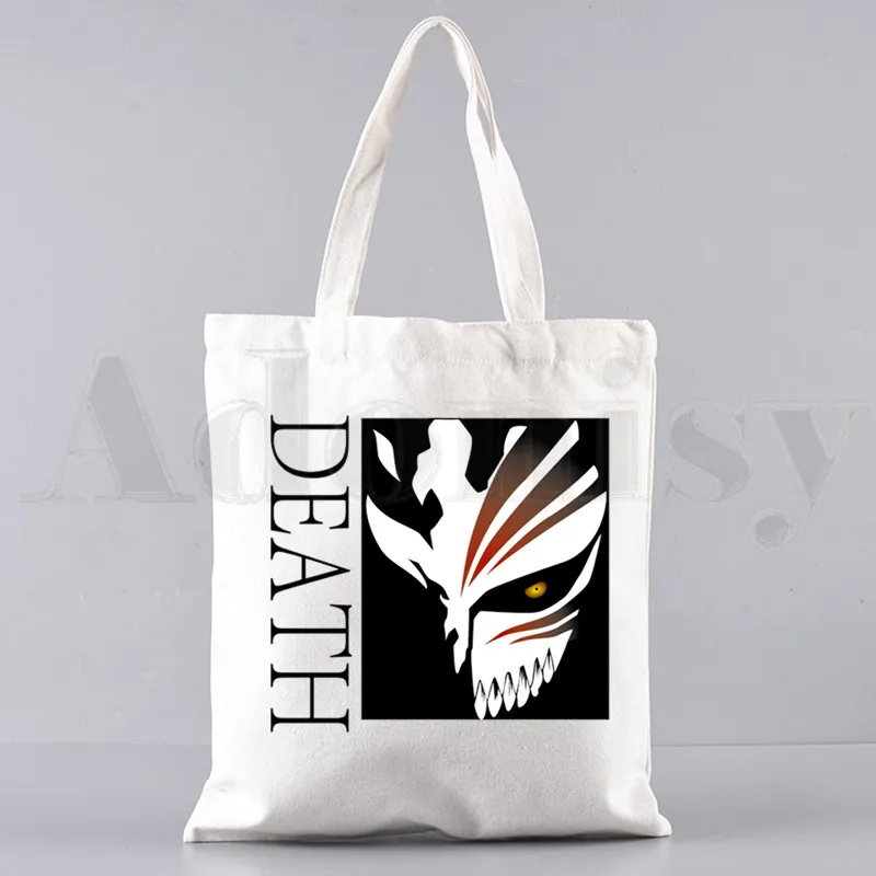 Bleekmiddel Anime Kurosaki Ichigo Zaraki Kenpachi Handtassen Schoudertassen Casual Winkelen Meisjes Handtas Vrouwen Elegante Canvas Tas