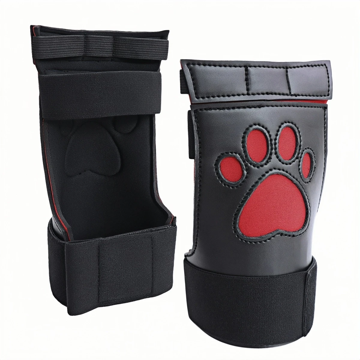 Sexy Boxing Fetish Dog Paw Mitt Gloves Stage Performance Props Cosplay Costumes Leather Funny Gloves Party Halloween Accessories