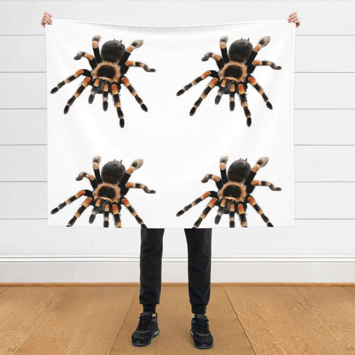 

little spider, tarantula, spider Throw Blanket Plaid on the sofa Personalized Gift Beach Blankets