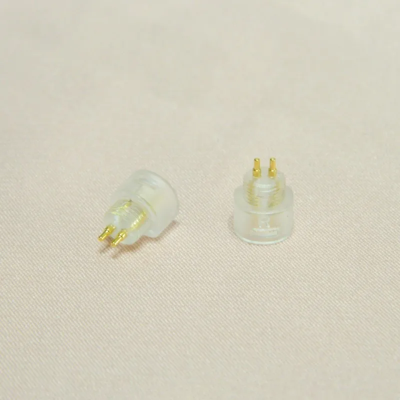 New 1 Pair Connector Pin Gold Plated For DIY Repair Sennheiser IE80 Earpone Headphone