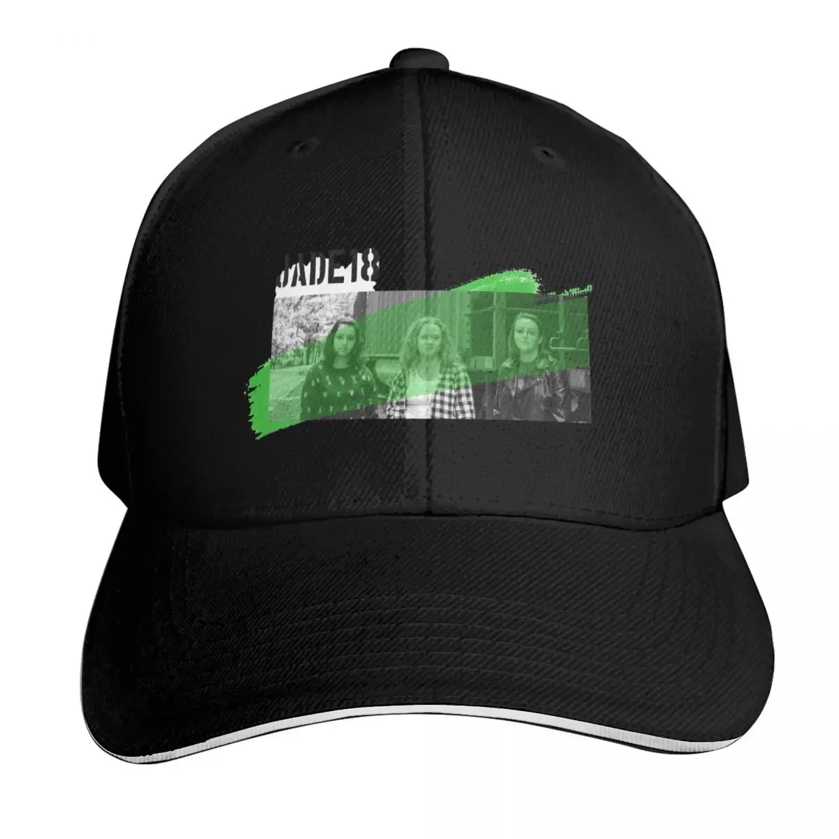 Jade 18 Rectangle Baseball Cap Curved Brim Classic Fit Low Profile Unstructured Unisex for Men Women