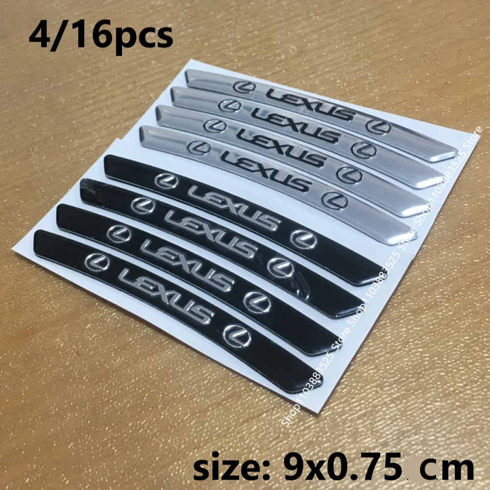 

Car wheel hub sticker with logo for Lexus F SPORT RX300 GX460 Ct200 IS250 ES 220D IS200 ES300 NX RX UX CT LC RC GS GX IS LS LX