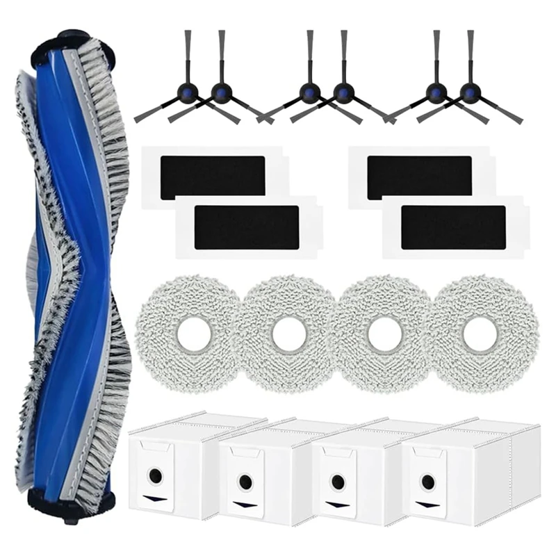 

B53C For Ecovacs T30 Omni, T30 Pro Omni, T30 Max Robot Vacuum Cleaner Main Side Brush Mop Cloth Dust Bags Accessories