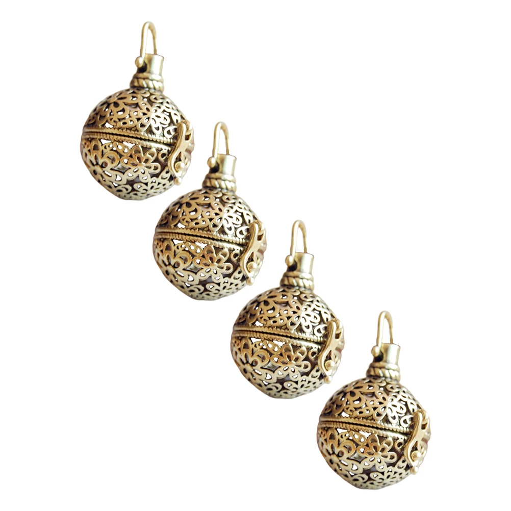 

4pcs Decorative Diffuser Pendants Hanging Aromatherapy Pendant Openable Aroma Supply Perfume Accessory Fresh Scent Locket Style