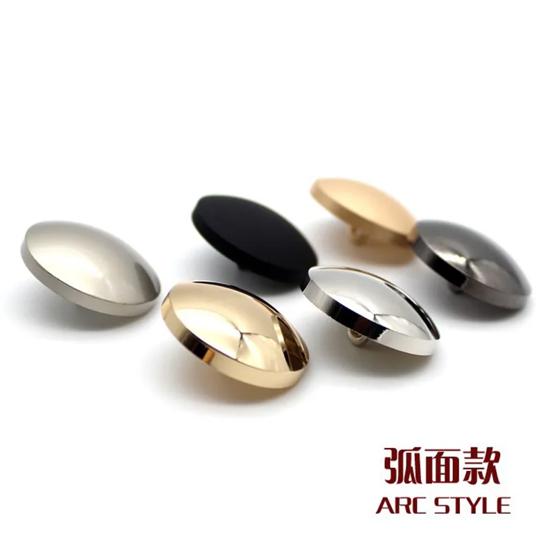 10Pcs Fashionable Metal Buttons for sweater and Woolen coat Luxury Look and Quality Mirror PolishedSewing accessories wholesale