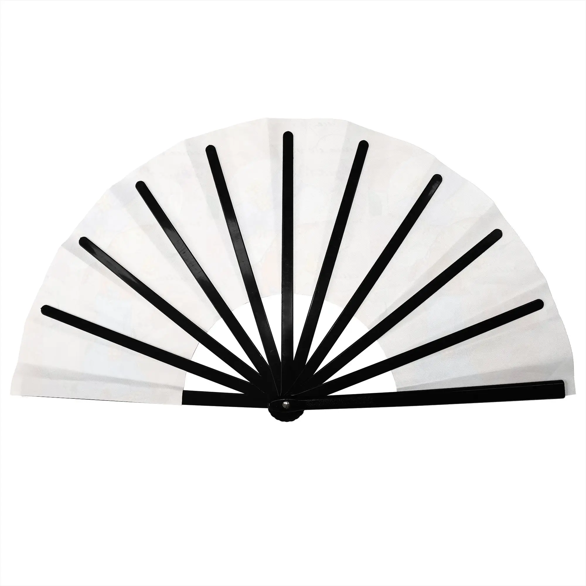 S-Sarah Manga Kay   Folding Hand Fan DIY Children's Painter Polyester Fabric Fan Novelty Summer Accessory Decorative Fans